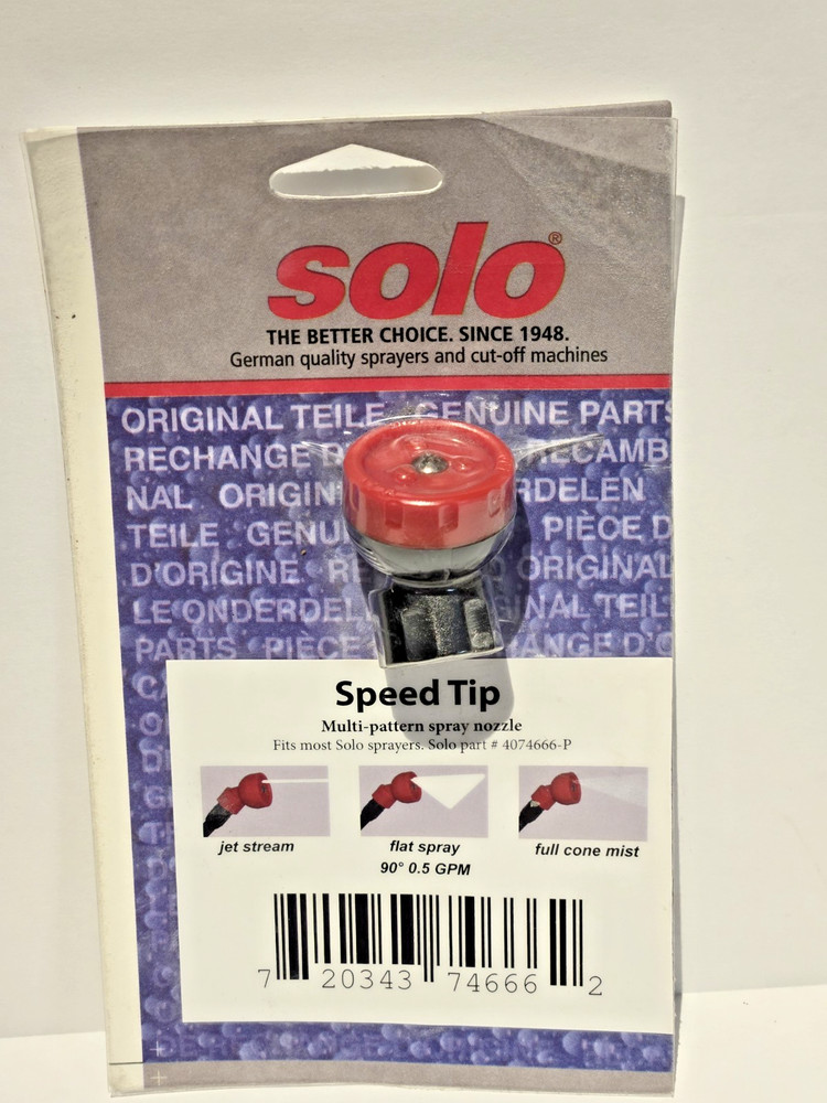 SOLO 4074666-P Speed Tip Multiple Spray Pattern Nozzle New in Package