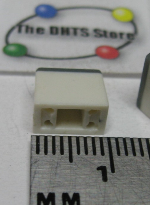 Push-Button Switch Cover White and Grey Plastic 9mm x 5mm - Used Qty 4