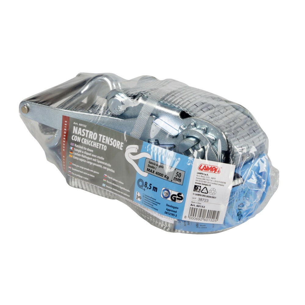 Lampa Ratchet Strap - One Hook - 8.5 m