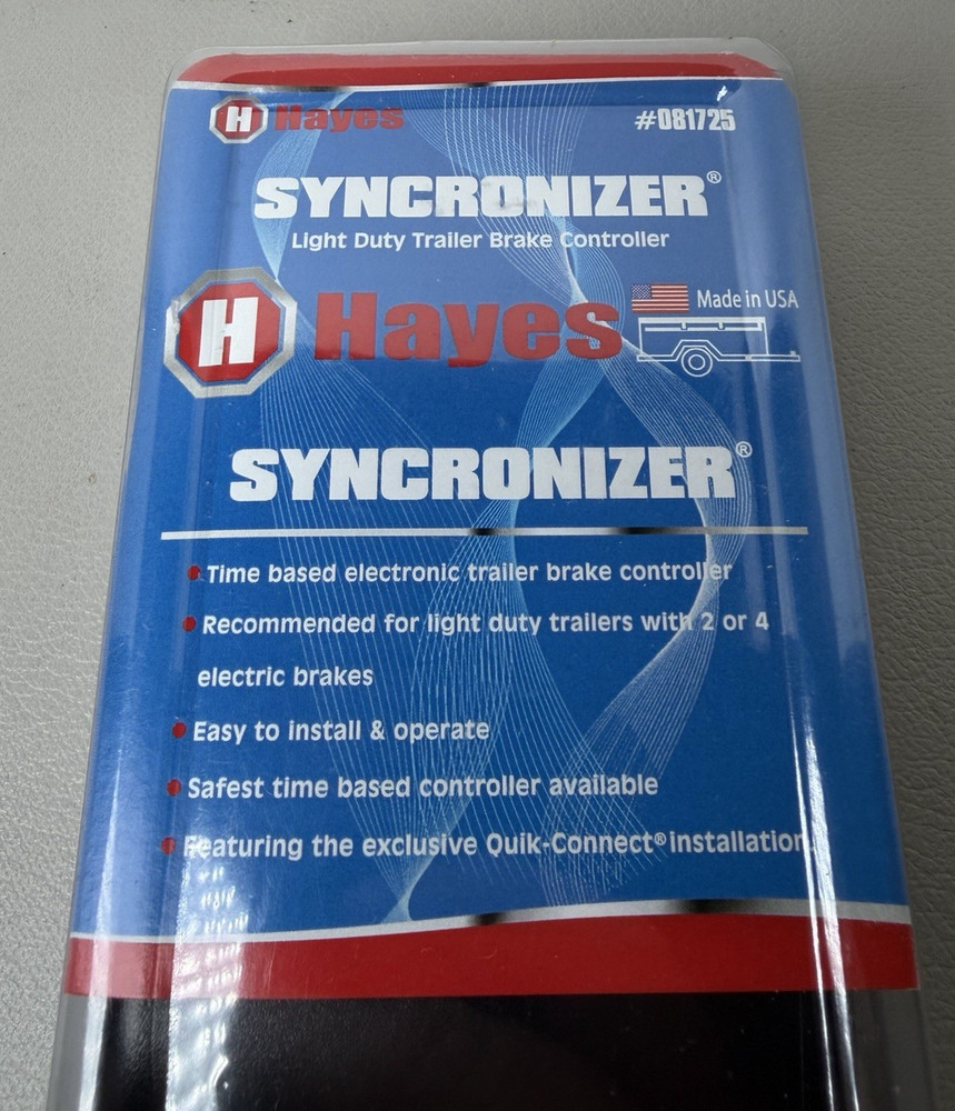 Hayes Towing Electronics 81725 Synchronizer Trailer Brake Controller New In Box