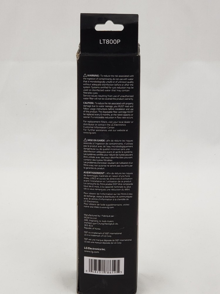 LG LT800P , 200 G Capacity Replacement Refrigerator Water Filter