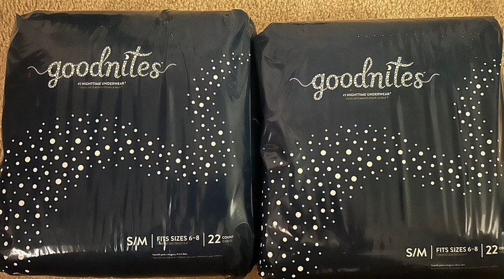 Goodnites Size 6-8 S/M 44 Count