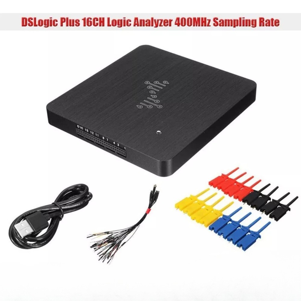 DSLogic Plus 16CH Logic Analyzer USB2.0 400MHz Sampling Rate 256Mbits