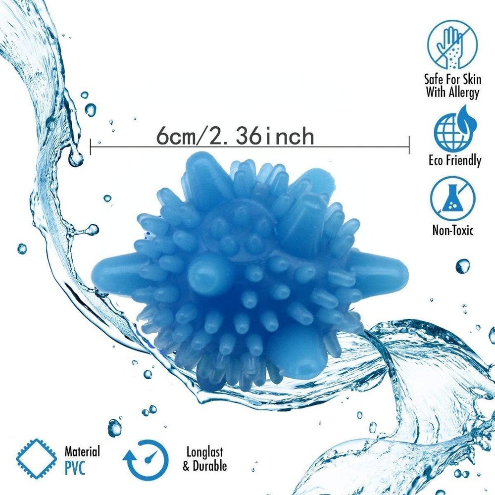 Brightly Colored Reusable Laundry Balls - Efficient 15 Pack for Machine Wash