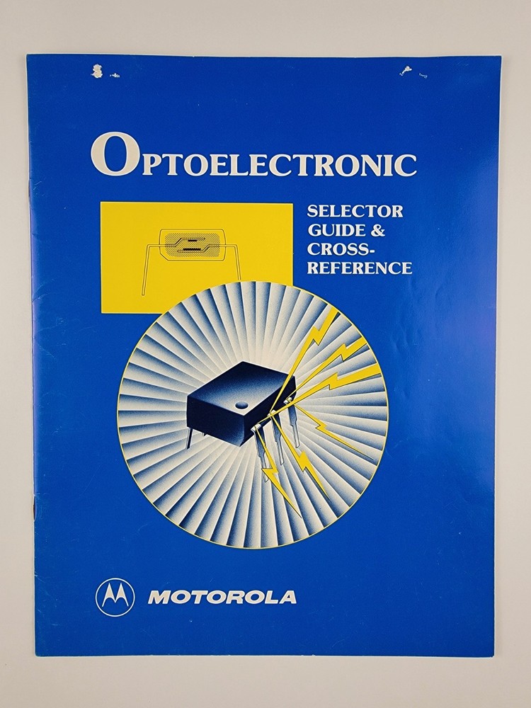 Vintage 1977 Motorola Optoelectronic Cross Reference Guide Retrocomputing Ad