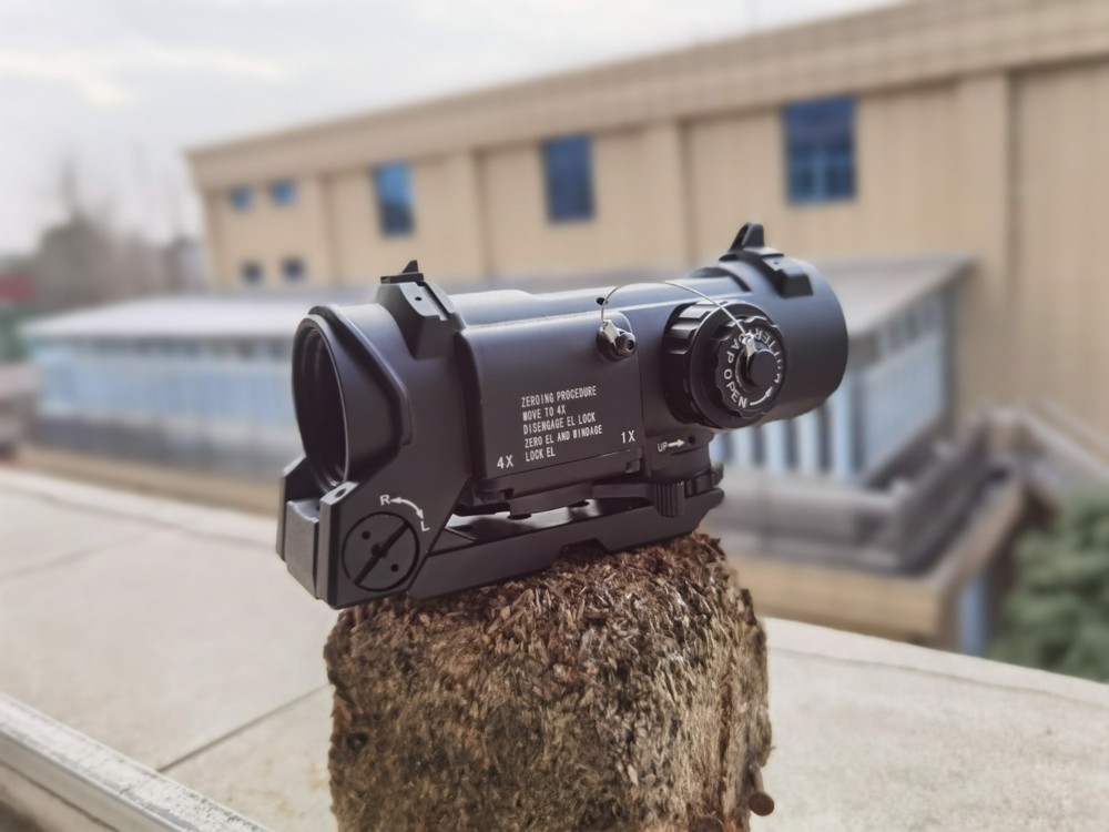 1-4x32 Riflescope EL-DR Type Scope 1x-4x Variable Magnification Scope Red Cross