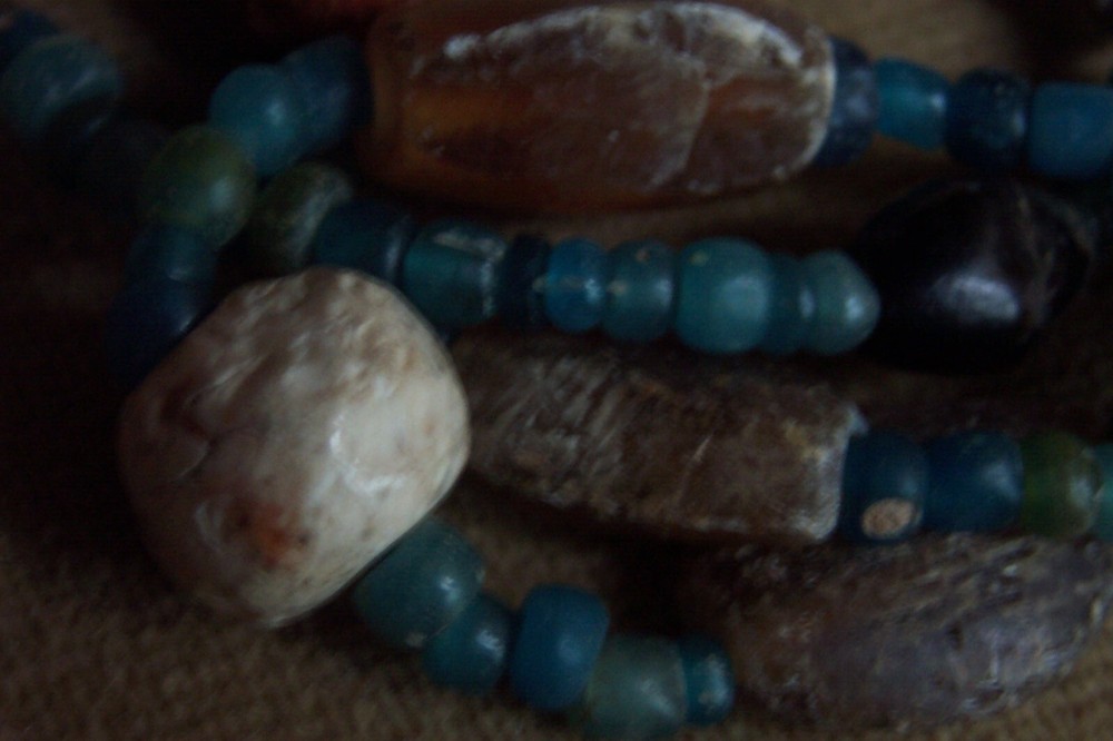 Precolumbian ancient necklace-30"