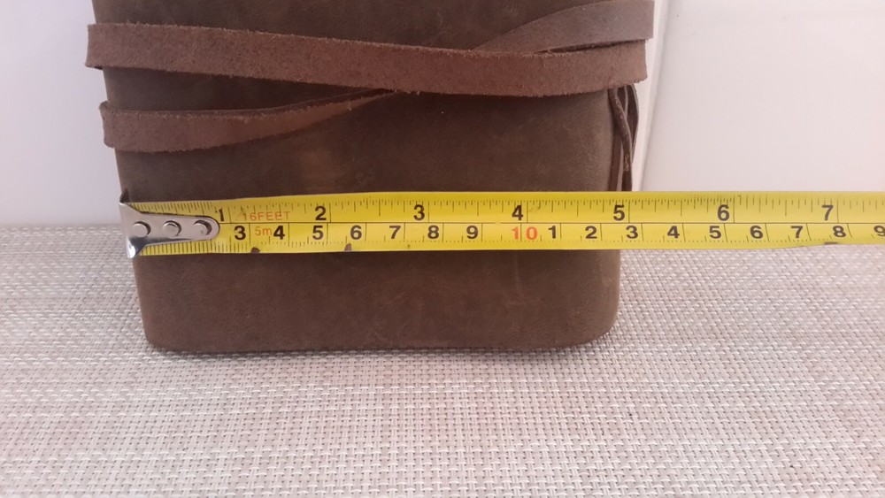 Leather Journal Writing Notebook Vintage Look Handmade Bound Notepad Pre-owned