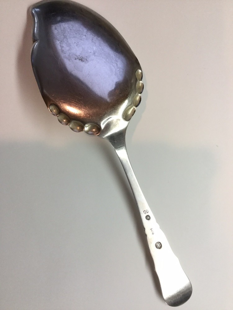 Hand Hammered Sterling Silver Arts & Crafts Danish Pie Or Cake Server CFH Mark