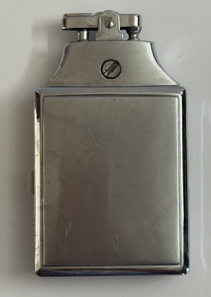 Ronson King Mastercase Silver Tone Lighter and Cigarette Case