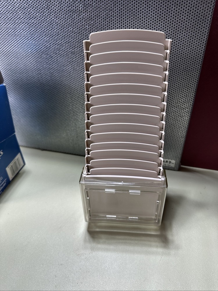Two 3.5" Diskette Storage Step File Expanding Each Case Holds 15 Disks