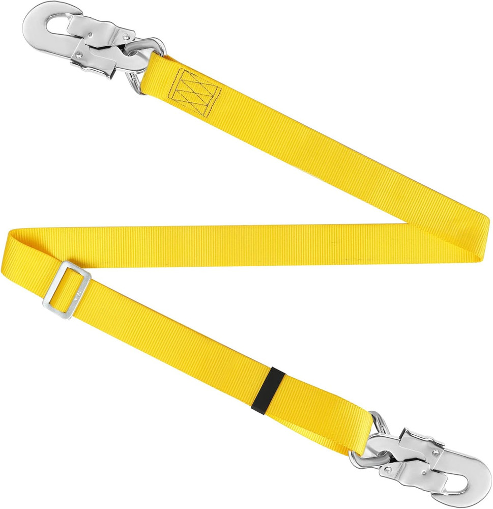 Safety Belt With Adjustable Lanyard Tree Climbing Construction Harness Gear Kit