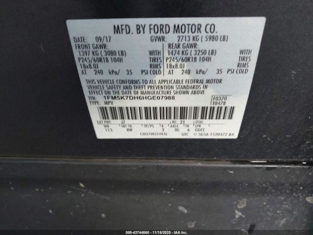 Fuse Box Engine Fits 17 EXPLORER 4972048