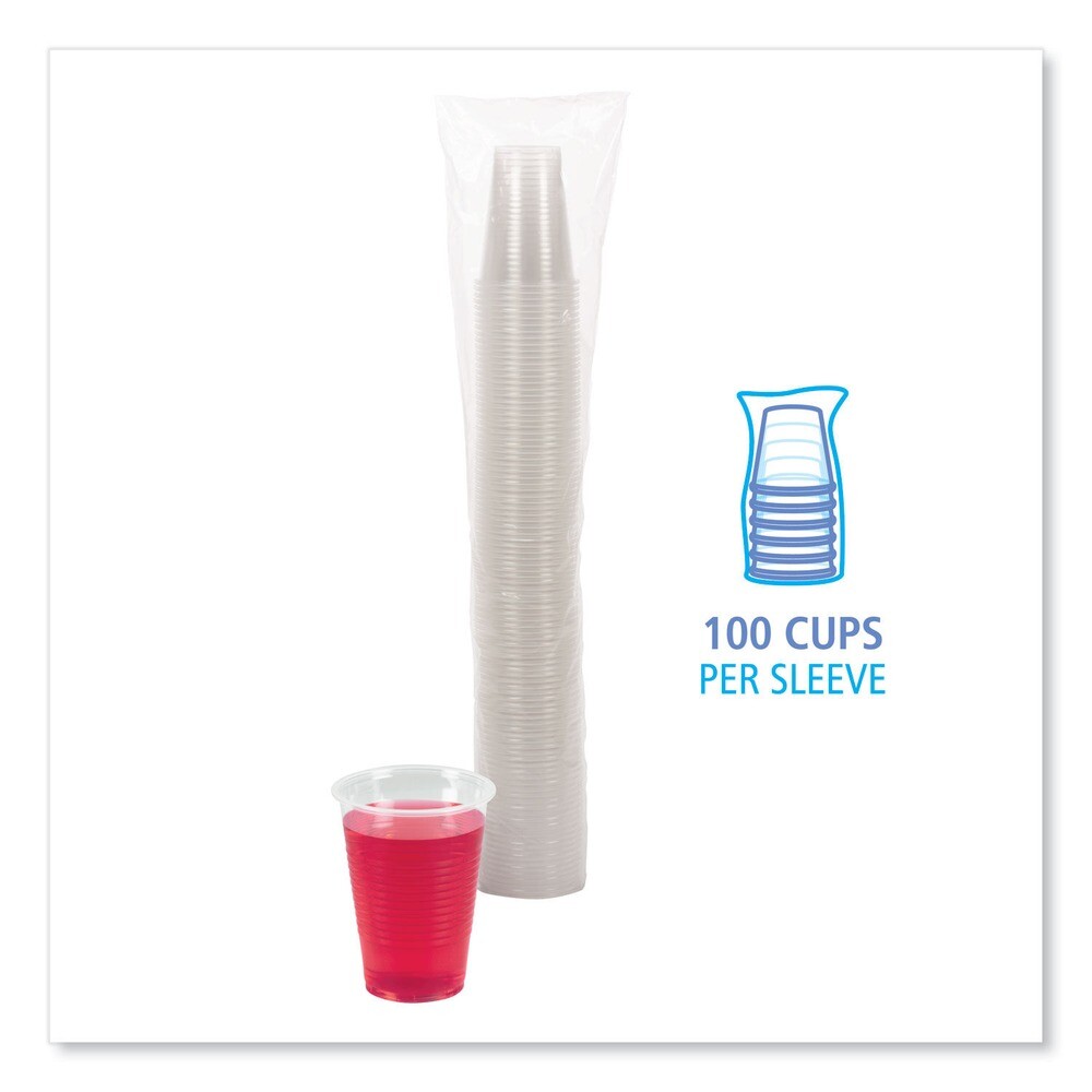 Boardwalk TRANSCUP9PK 9 oz. Polypropylene Cold Cups - Translucent (100/PK) New
