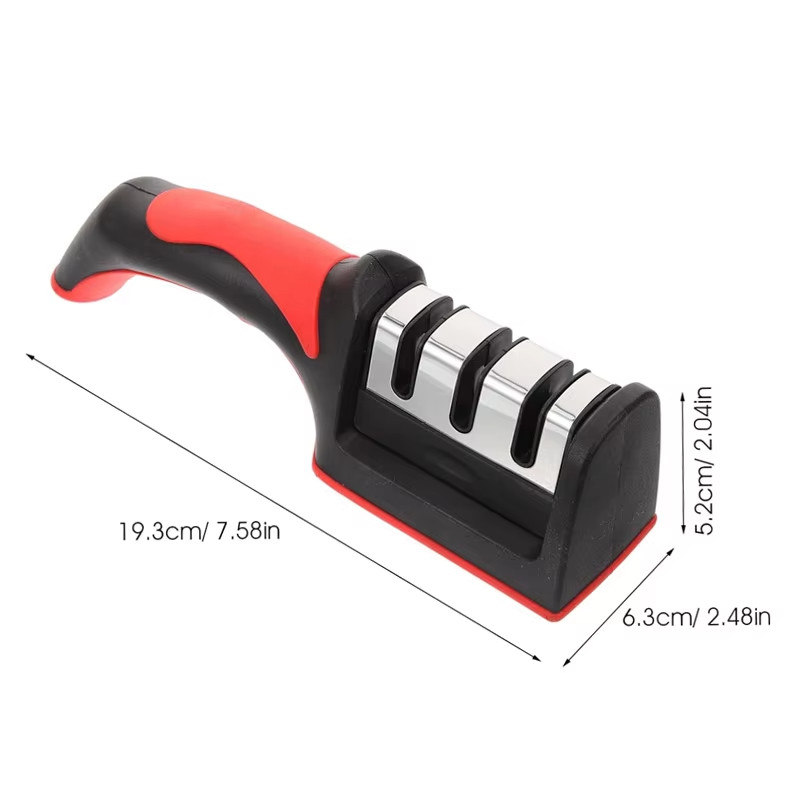 Multi-Functional 3-Stage Knife Sharpener for Kitchen & Scissors
