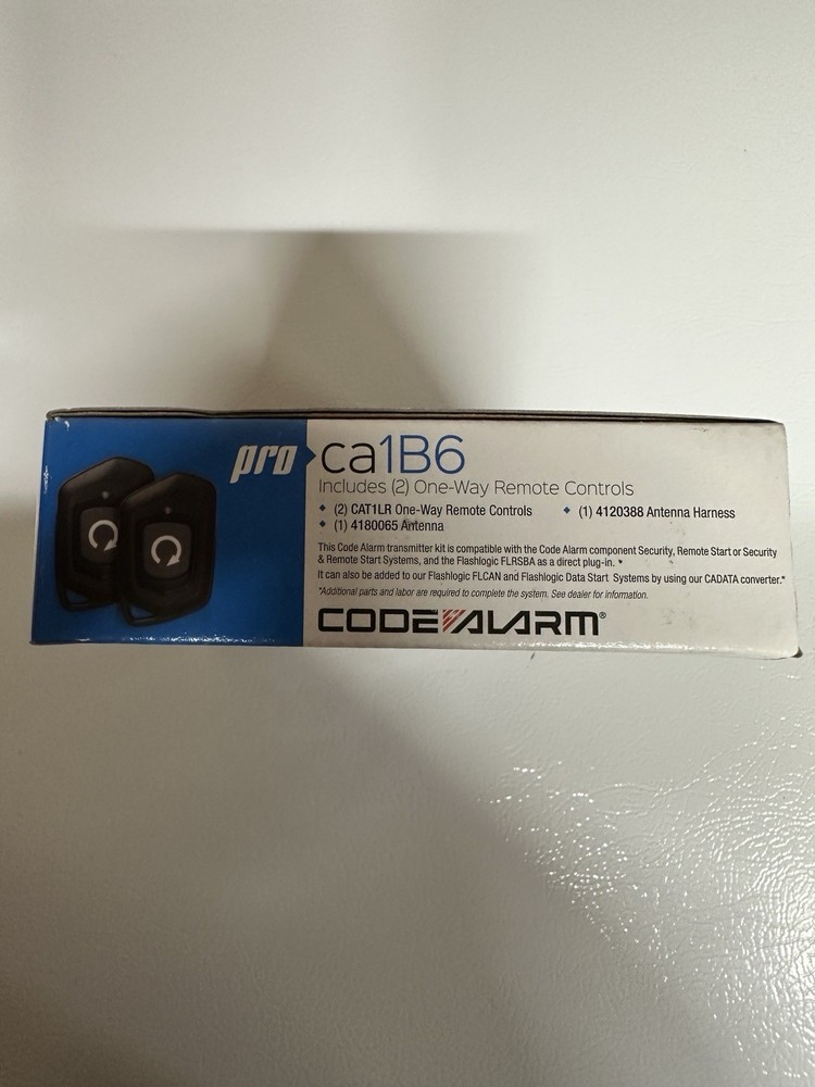Code Alarm Pro CA1B6 1-Way Transmitter Kit 2 - Cat1lr Remotes Antenna Harness
