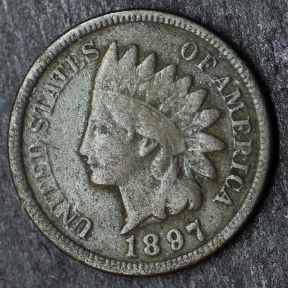 1897 Indian Head Cent 1C- COINGIANTS -