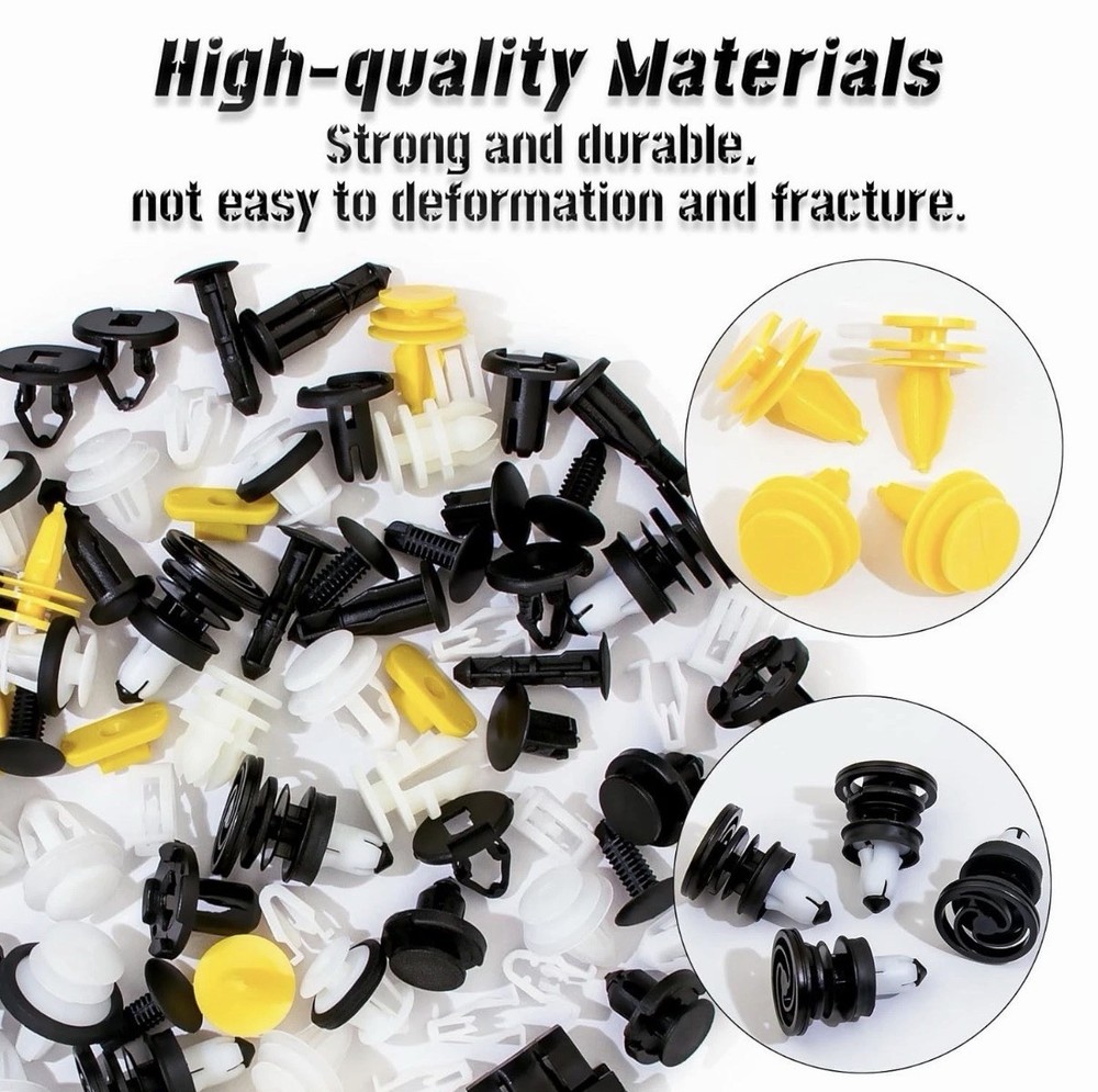70 Pcs Tesla Clips Tesla Bumper Fender Liner Push Retainer Fastener Rivet Cli