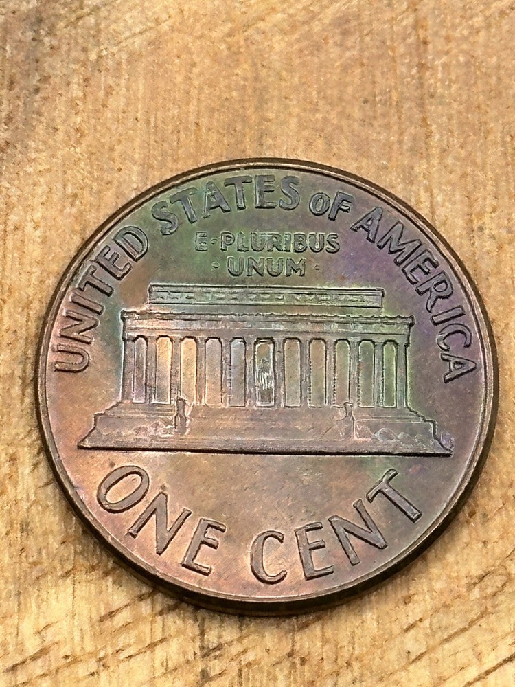 1969 D LINCOLN PENNY Toned #6299