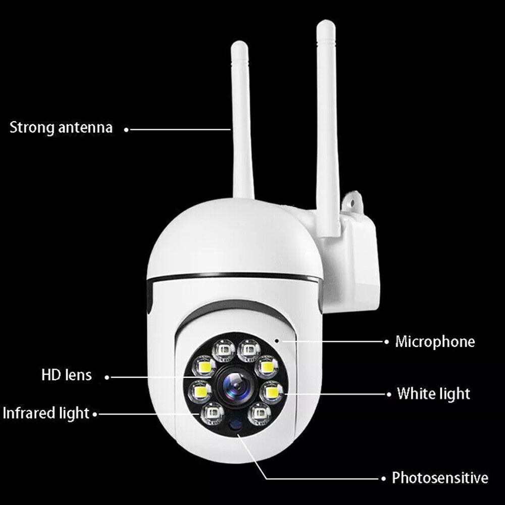 4-Pack Wireless 5G WiFi Security Camera System Smart Outdoor Night Vision 1080P