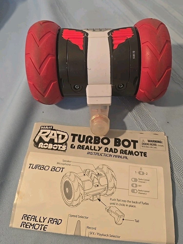 Really RAD Robots Remote Control & Voice Command Rare TURBO BOT Tested