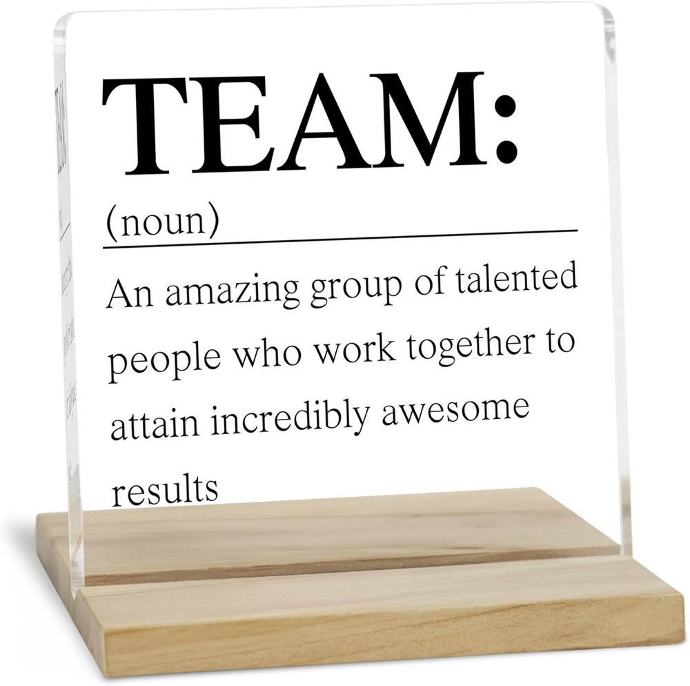 OFFICE DECOR,  DESK ACCESSORIES , OFFICE DECOR SIGN,  TEAM