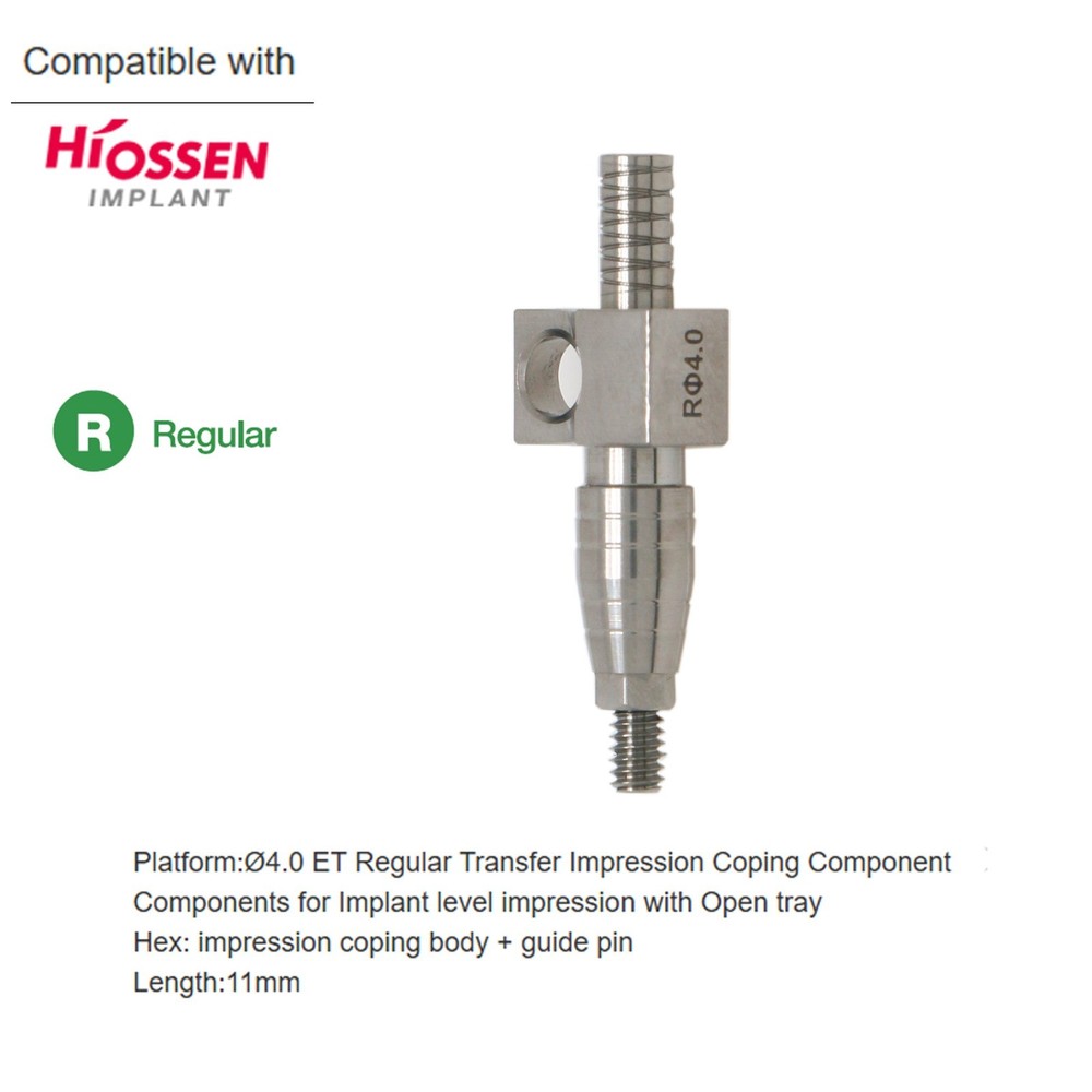 Regular/Mini Transfer Impression Coping Closed/Open Tray fits Hiossen/Osstem Hex