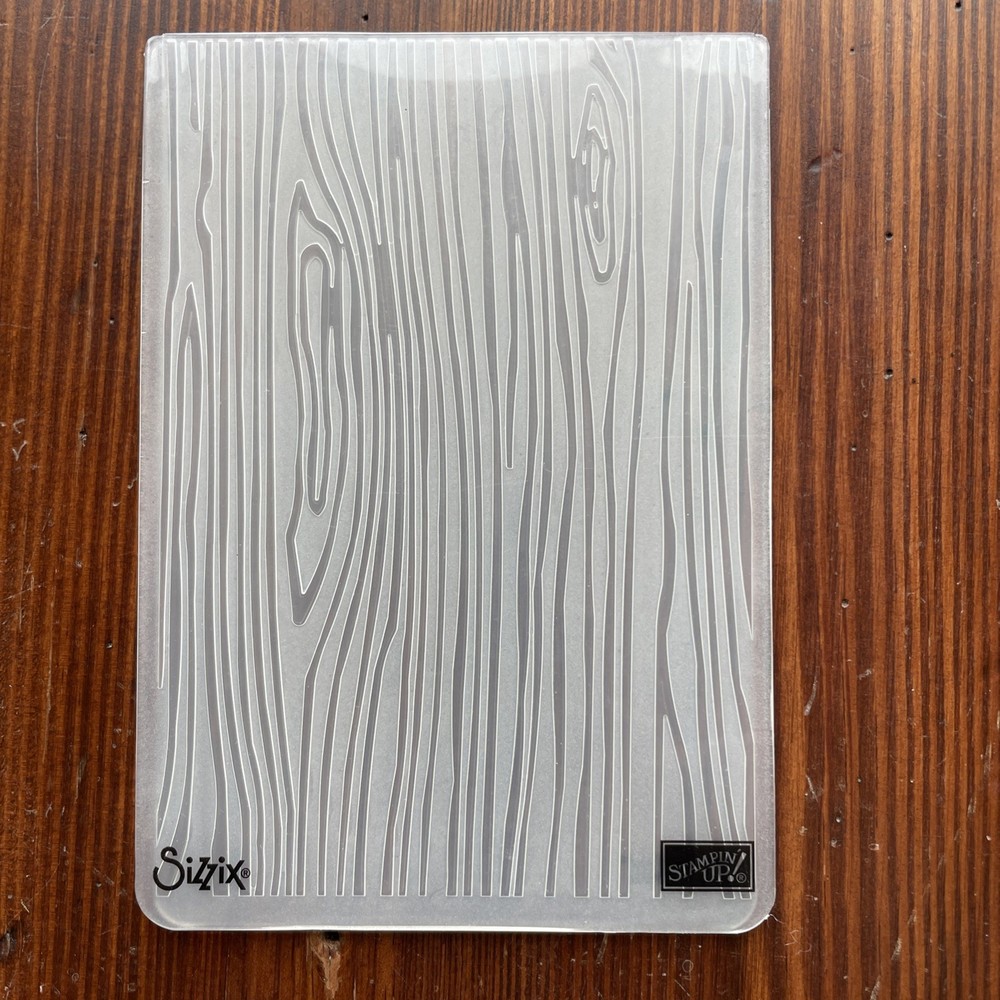 Stampin’ Up!  WOODGRAIN Embossing Folder Textured Background Layer