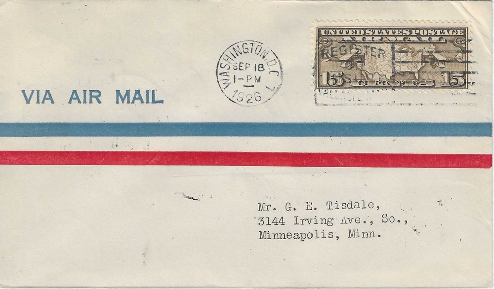 FDC  # C8 --   Sep 18 , 1926  --  DC   cxl