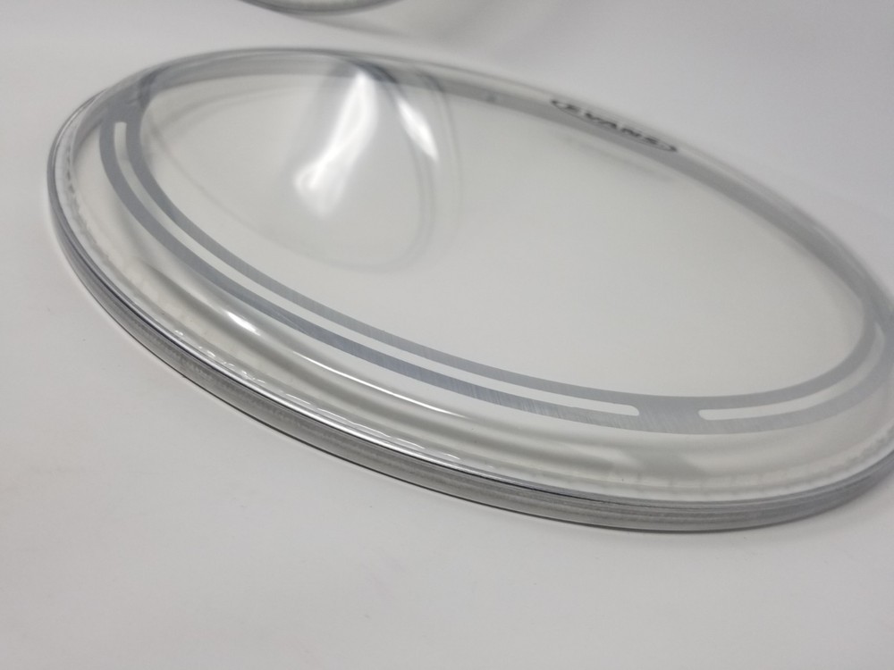 INCLUDES X2 - Evans EC2 Drumhead 14" Clear AND Evans EC Resonant Drumhead 14"