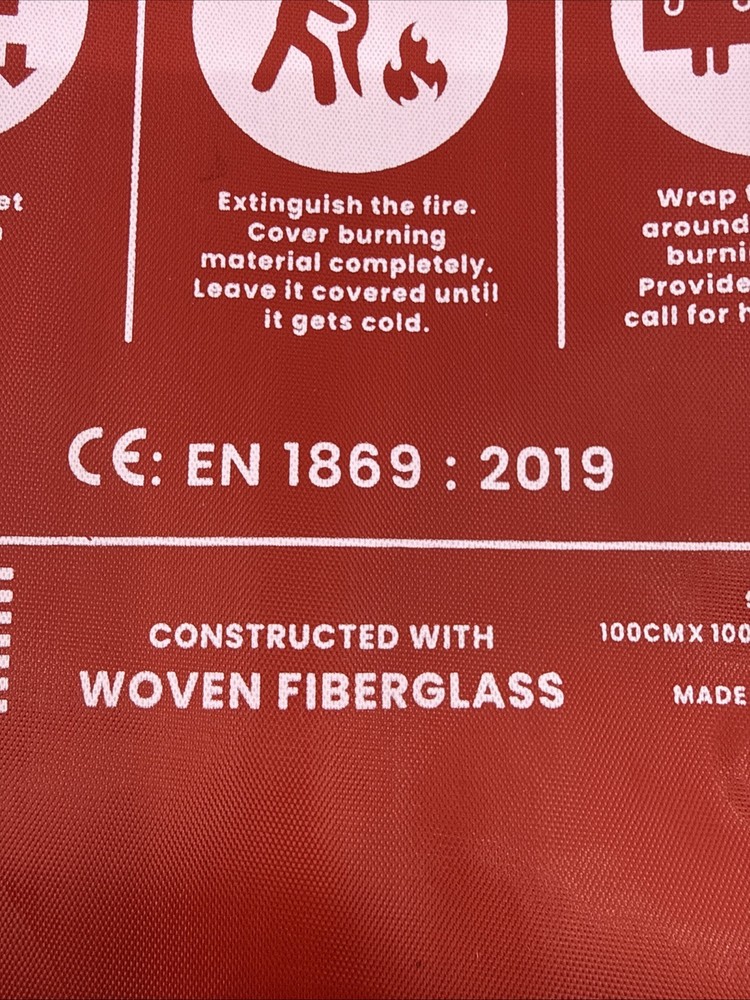 Prepared Hero Emergency Fire Suppression Blanket 39x39" Pull Tab New