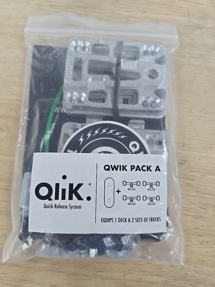 Qwik Pack A Hardware Kit For Skateboards - Quick Release System
