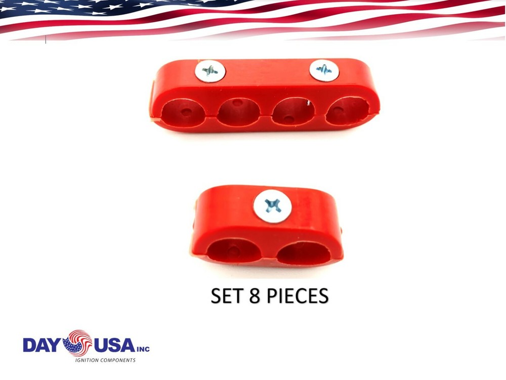 8pc Engine Spark Plug Wire Separator Divider Suit for 9.5mm 10mm