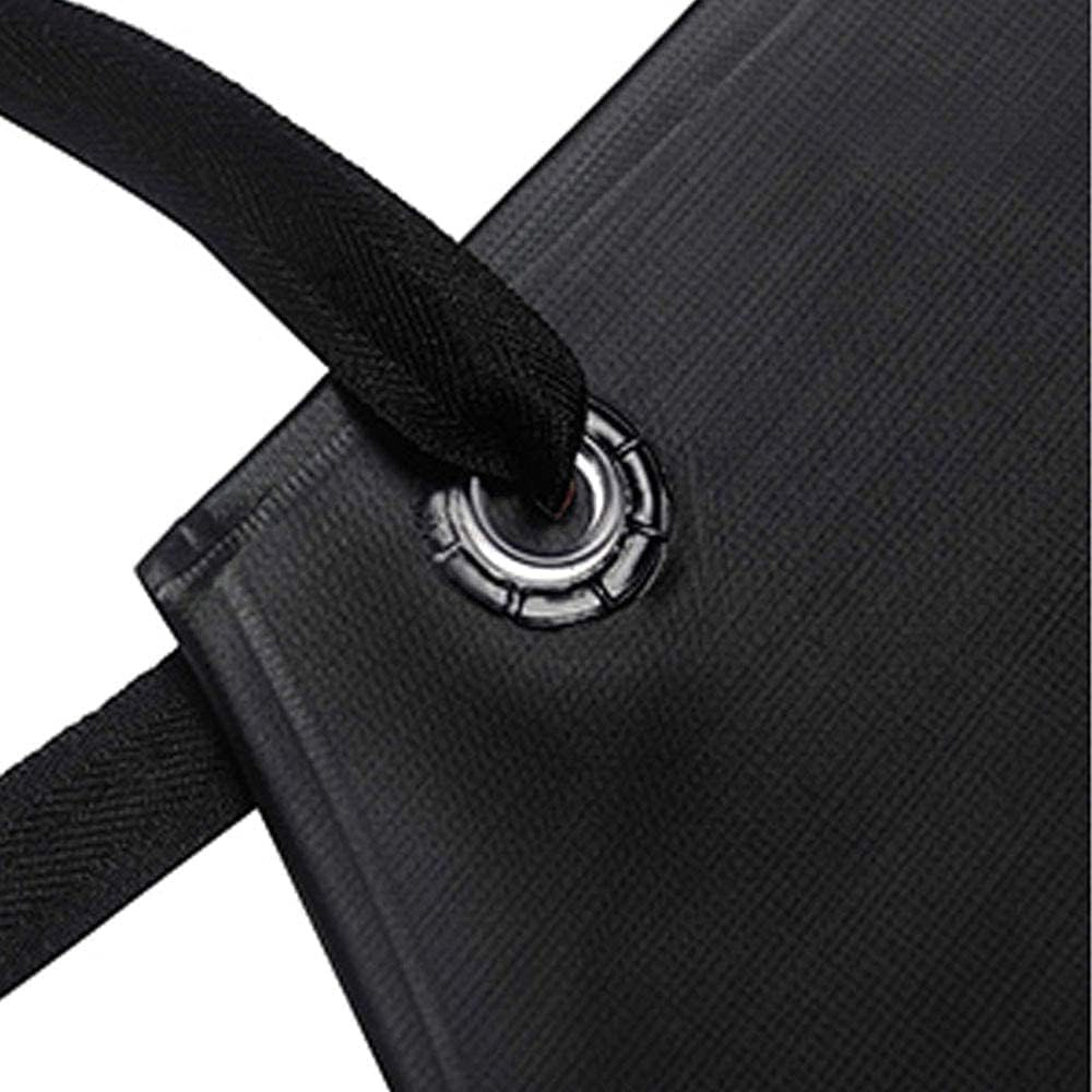 Chemical Resistant Work Cloth - Adjustable Bib Butcher Apron Black-1pack