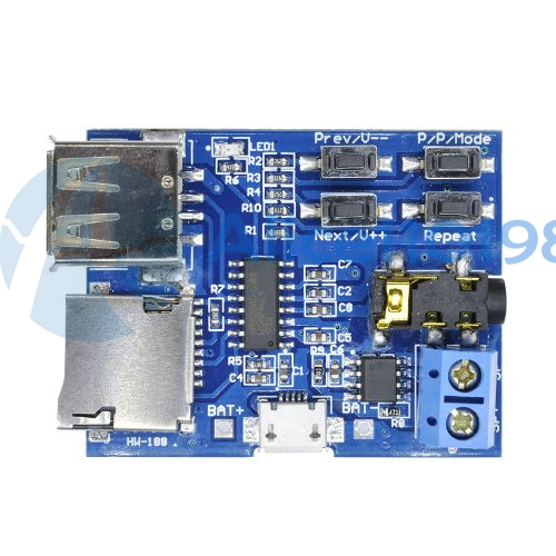 TF Card U-disk MP3 Format Decoder Board Amplifier Decoding Audio Player
