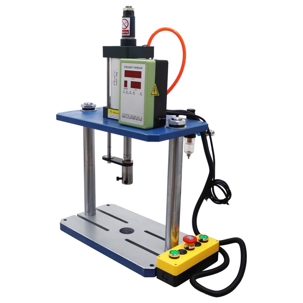 110V 2 Boards Adjustable Pneumatic Punch Press Machine with Controller 1102lb