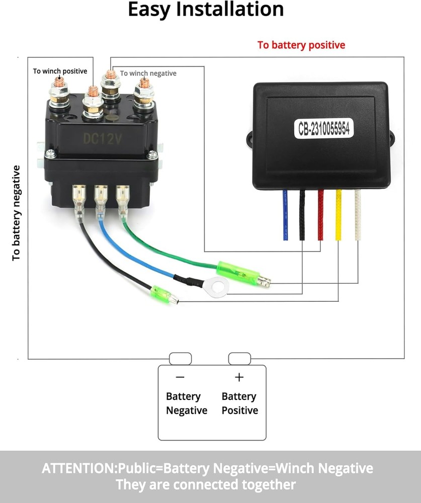 Wireless Remote Control Winch Kit