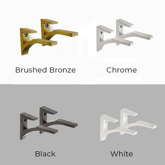 Chrome Finish Shelf Bracket