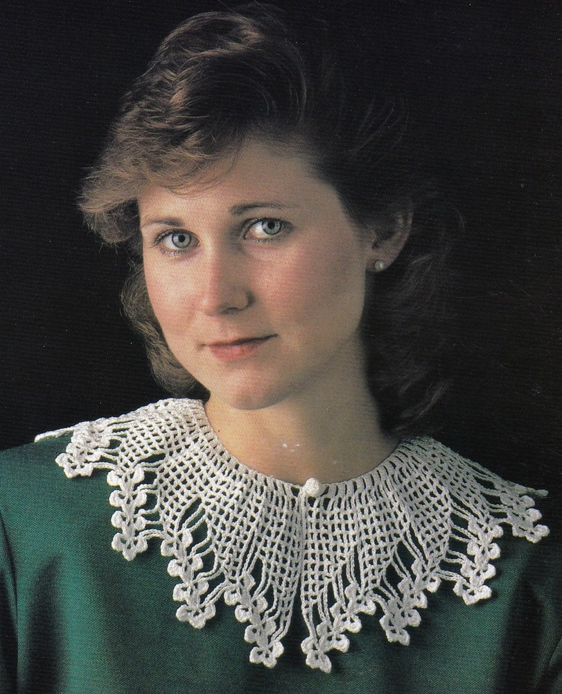 FEMININE Thread Clover Collar/Apparel/ Crochet Pattern INSTRUCTIONS ONLY