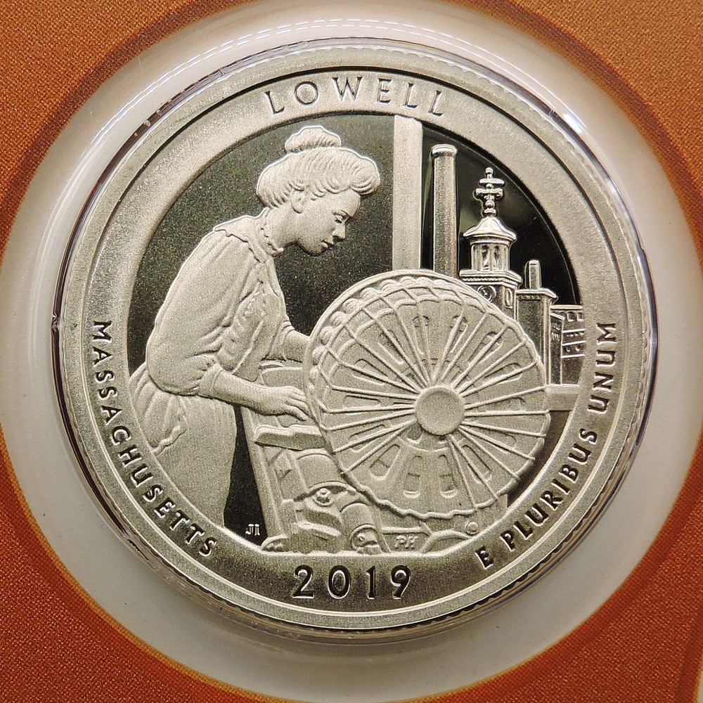 2019 S Clad Proof Quarter Lowell