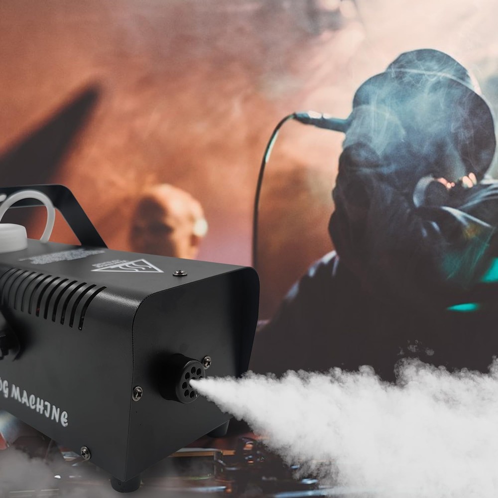 Fog Machine, Smoke Machine with Wireless&Wired Remote Control for Halloween, Par