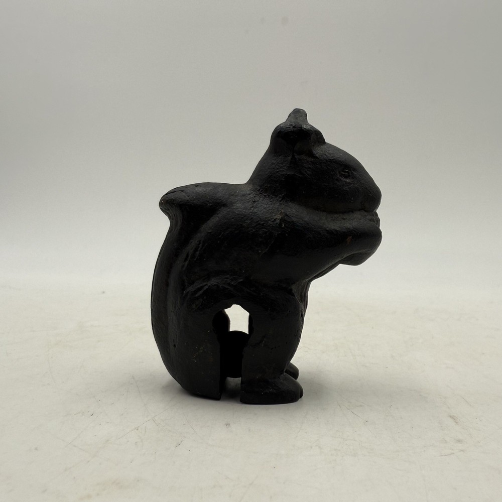 Vintage Cast Iron Squirrel Bell, 3” Tall