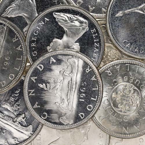 1958-1967 Canada Silver Dollar (AU+)