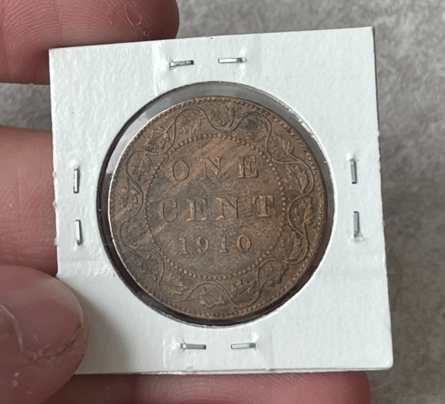 1910 Canada Large Cent - Cleaned Residue L2