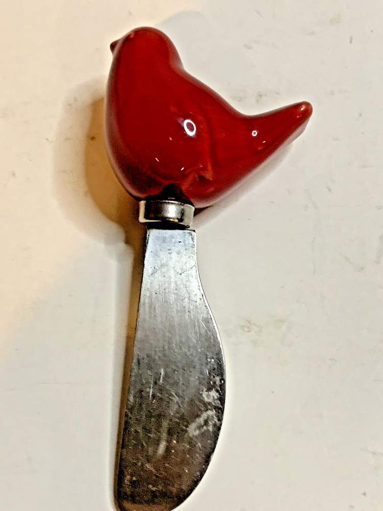 Tag Red Bird Stainless Steel Cheese Spreader Fun Dining Accessory