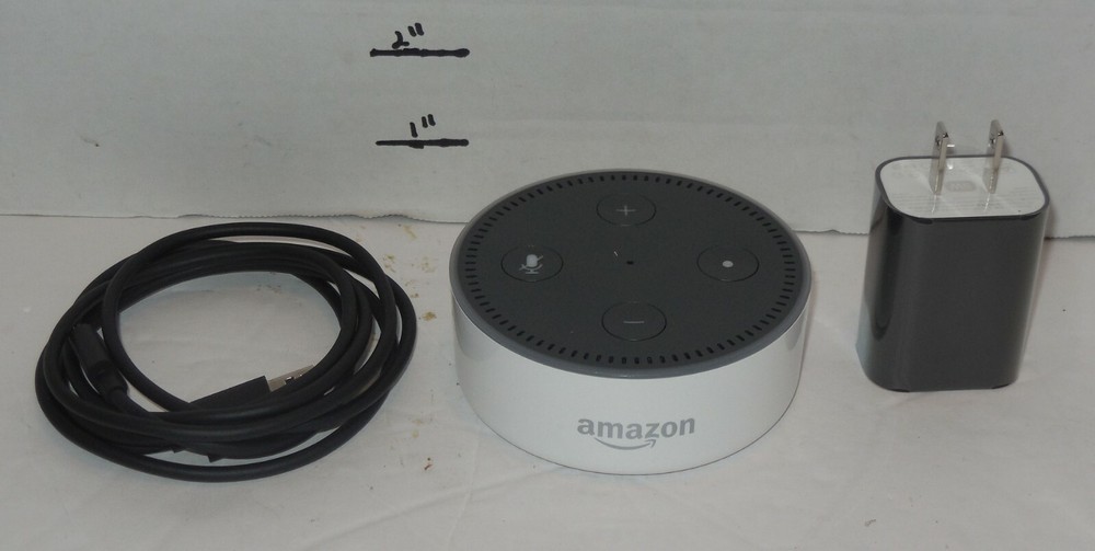 Amazon Echo Dot 2nd Generation White Smart Speaker with Alexa Built In