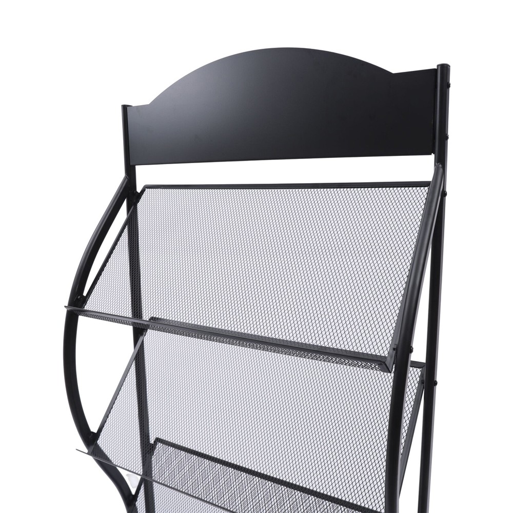 Multi-layer Book Shelf Rack Floor Storage Display Rack USspaper Comic Display
