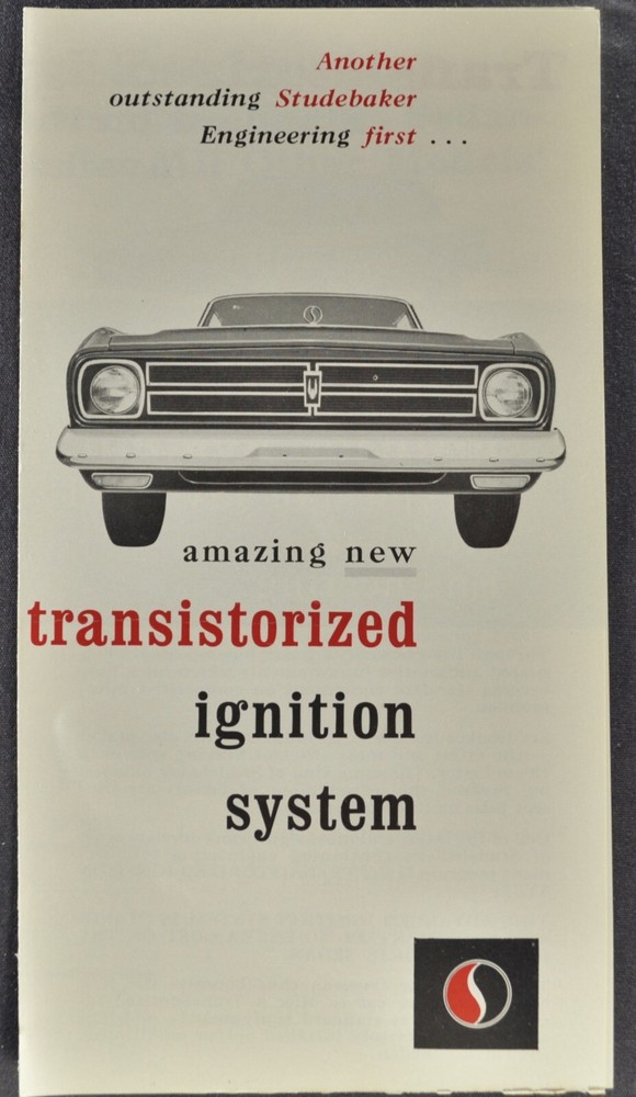 1966 Studebaker Transistorized Ignition Brochure Daytona Excellent Original 66