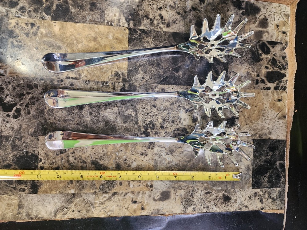 ✅️OLD RATTAIL PATTERN SILVERPLATED PASTA / SPAGHETTI 🍝 SERVER