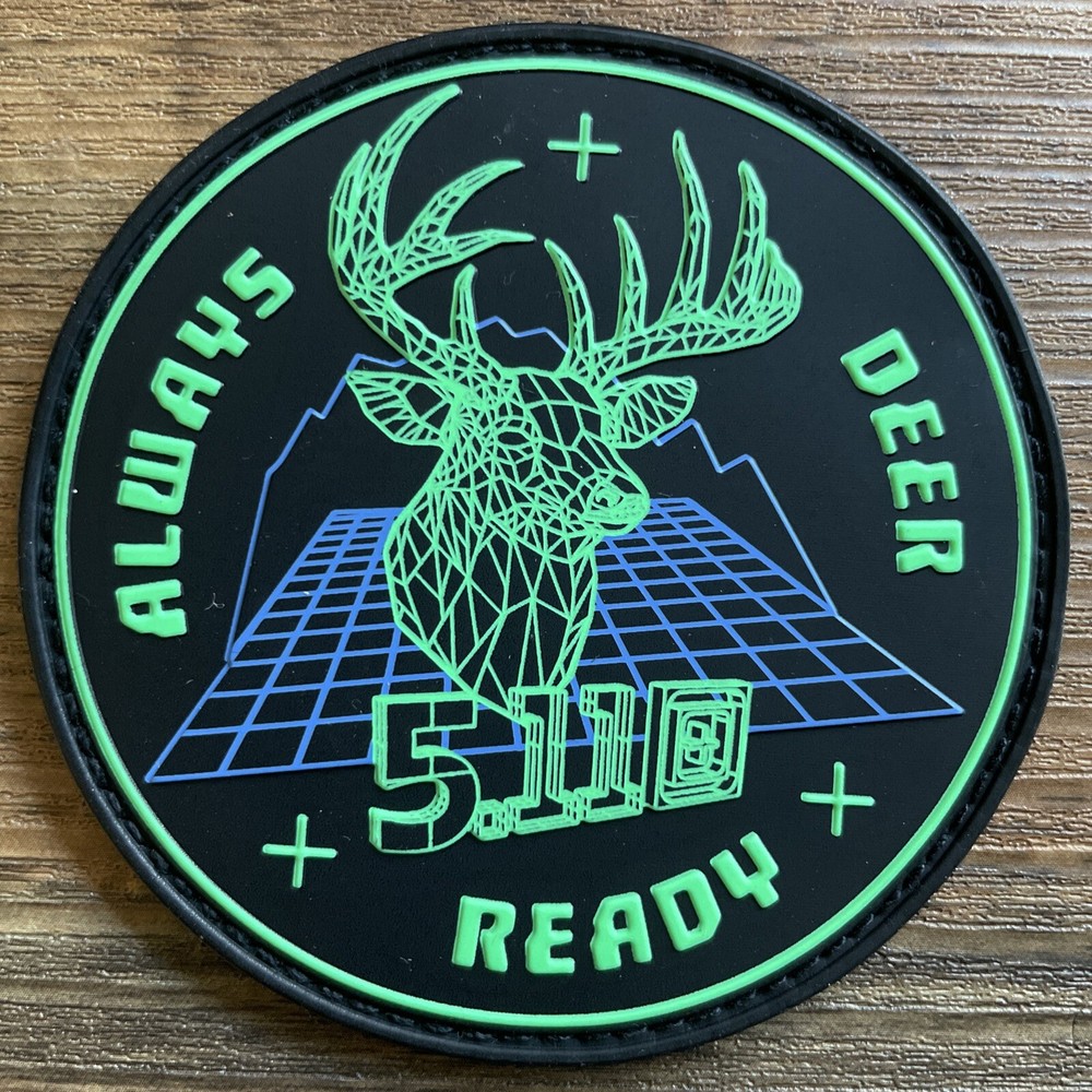 *BRAND NEW* 5.11 DIGITAL DEER PATCH “ALWAYS DEER READY” HOOK BACKING